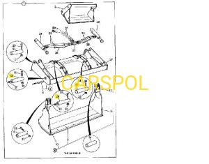 SWORZEŃ ŁYŻKI PRZEDNIEJ DO JCB 3CX 4CX ZAM