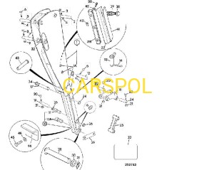 SWORZEŃ ŁĄCZNIKA ŁYŻKI JCB 3CX 4CX